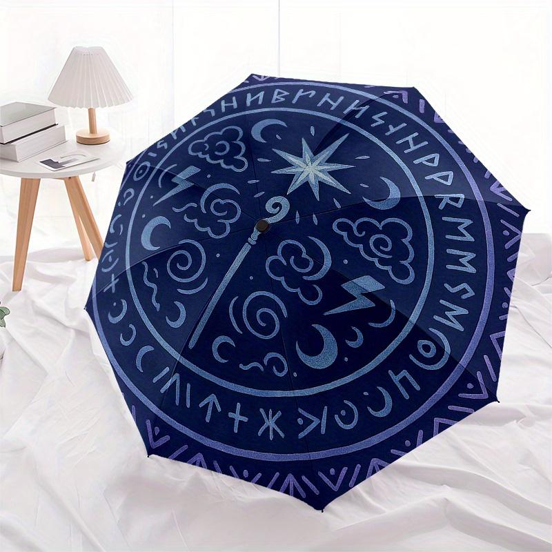 Enchanted Weather Symbol Rug: Mystical Decor for Any RoomUmbrella, Portable 3-Fold Compact Umbrella for Men & Women Gift