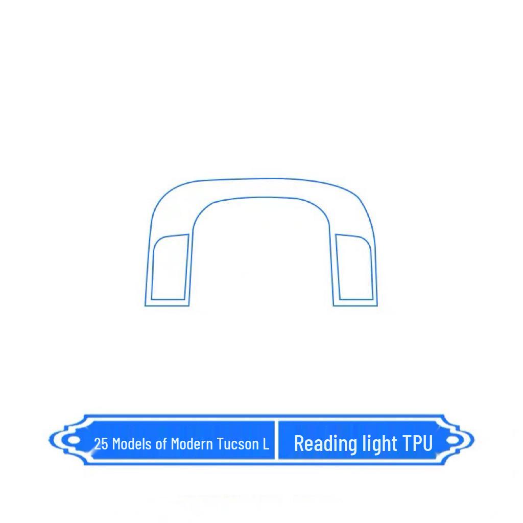 Compatible with 25 Hyundai Tucson L Models: Center Console, Air Conditioning, Interior Protection Film, and Navigation Screen Decor.
