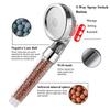 Bathroom Mineral Anion Stones Filter Shower Head 3 Modes Handheld High Pressure Water Saving Showerhead Bathroom Accessories