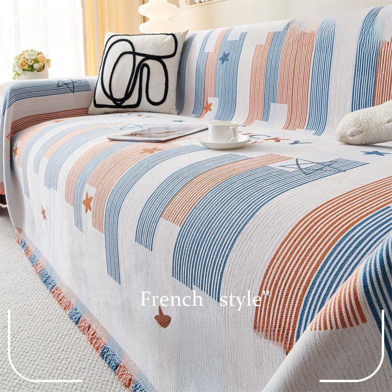 Chenille Sofa Handtuch Vollständig bedeckt Einteiliger Überwurfstoff Rutschfeste Sofakissen Vier Jahreszeiten Sofaüberwurf Universaltyp