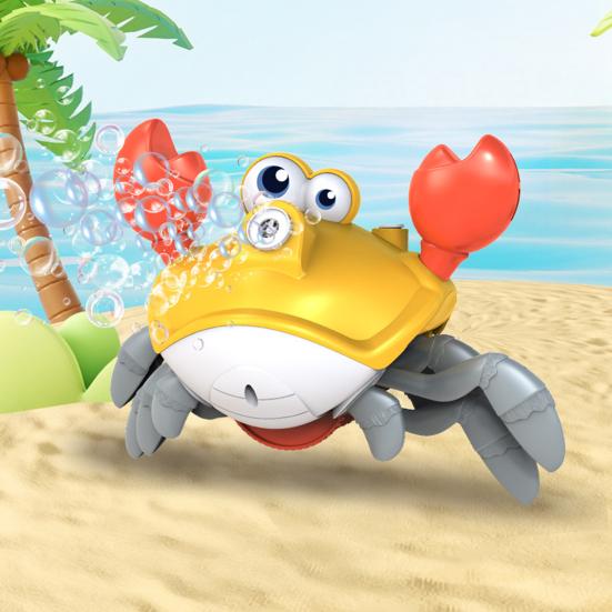 Walking Crab Bubble Machine Automatic Bubble Blower with LED Lights & Music