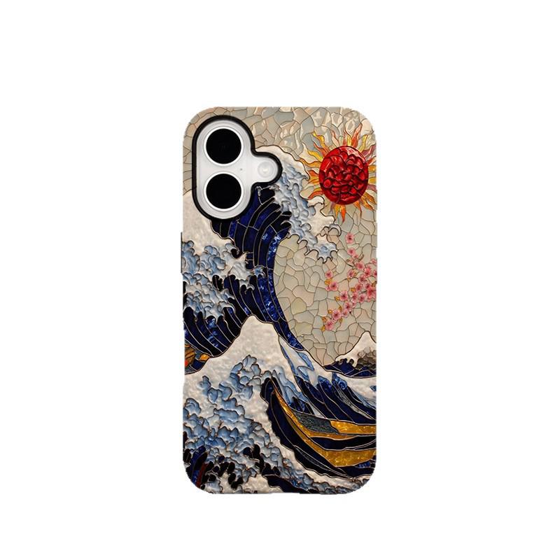 

Ukiyo-e Wave Apple 16 Pro Case: Magnetic, Drop-Proof, Premium Feel, 2-in-1 Design iPhone 7 Plus/8 Plus