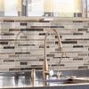 12Pc Imitation Tile Kitchen And Bathroom Sticker Marble Pattern Wall Sticker Self-Adhesive Oil-Proof And Anti-Fouling Kitchen Sticker