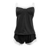 Women's Two Piece Sleepwear Set Lace Trim Cami Top and Shorts Soft Comfortable Lounge Pajama Set for Nightwear