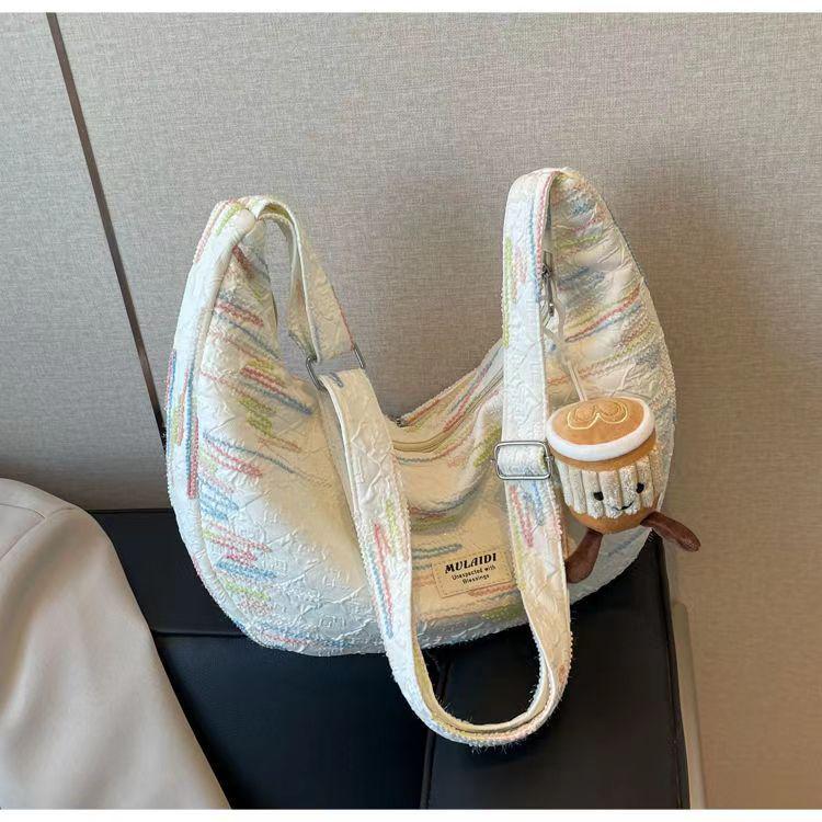 Women's Trendy Summer Dopamine Large Capacity Dumpling Bag - Versatile Crossbody & Shoulder Bag for Students