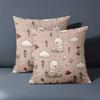 1 Pieces Cute Bear Cloud Flower Pattern Throw Pillow Polyester Pillowcase, Sofa Decorative Cushion Cov Headboard Pillow