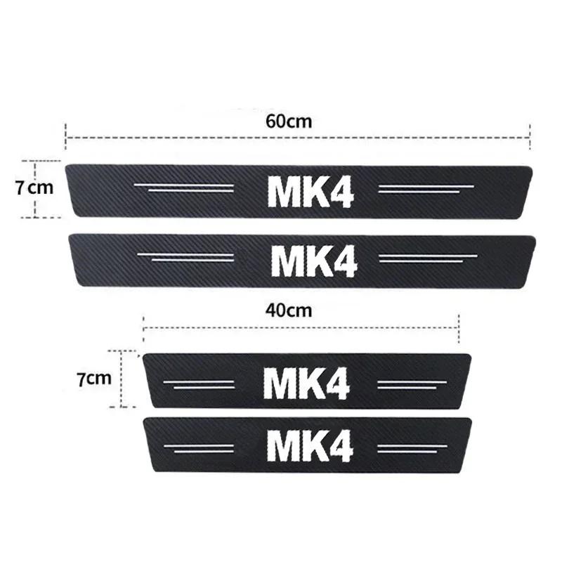Car Trunk Door Bumper Scratch Guard Strips for Volkswagen VW Golf MK4 Badge 2021 2020 2019 Threshold Door Sill Protector Sticker
