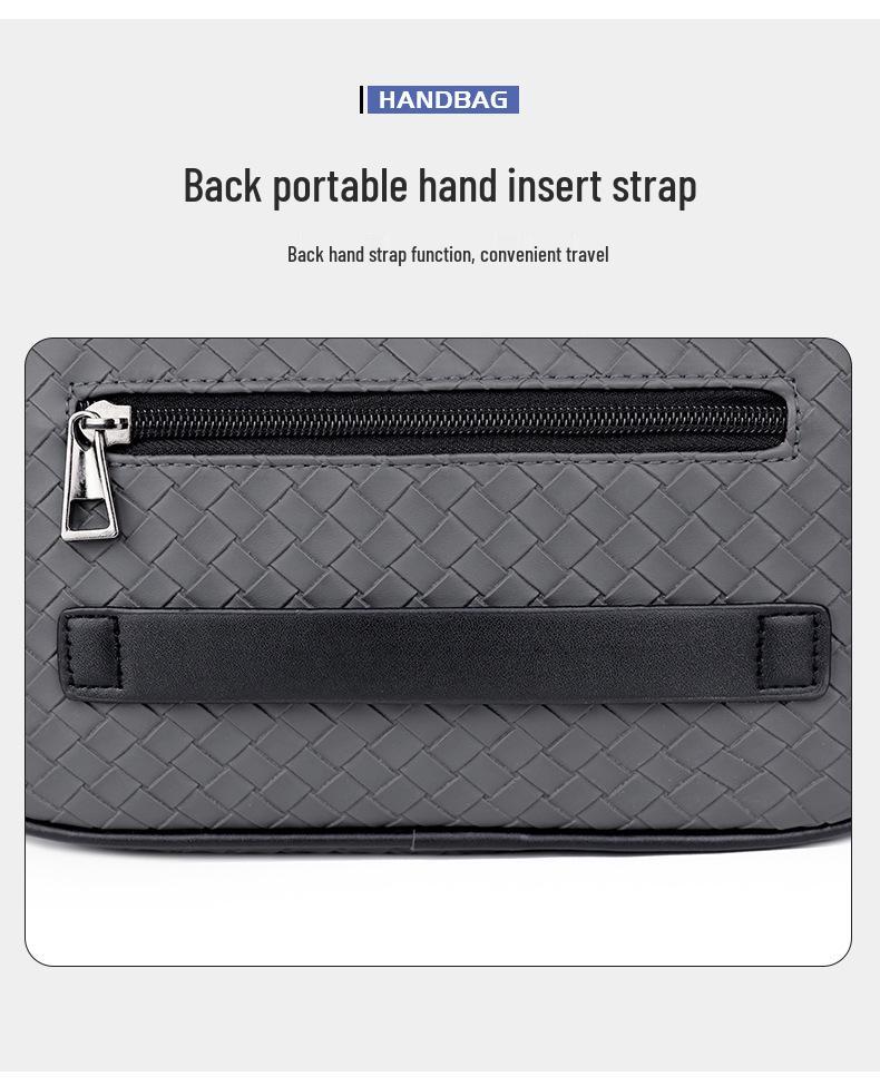 Men's Crossbody Multi-pocket Clutch Bag - High-end, Wear-resistant Business Handbag