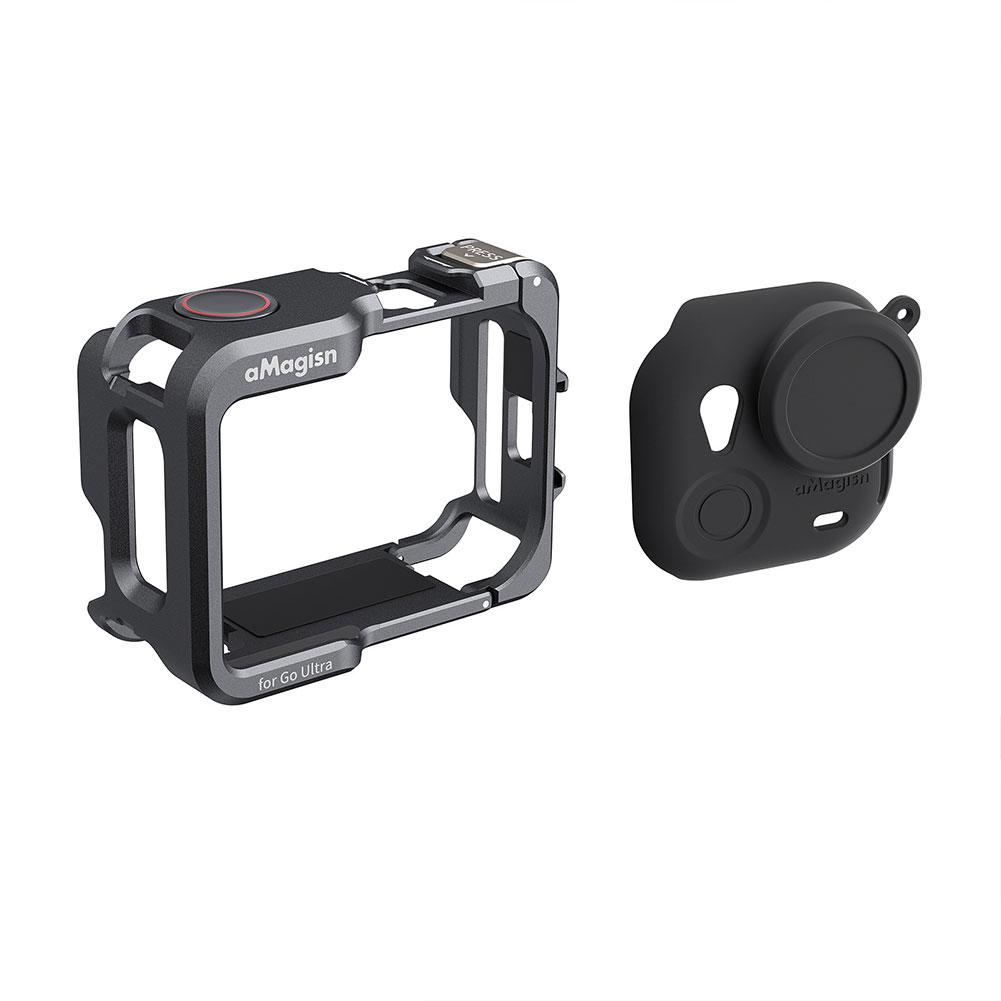 For Insta360 Go Ultra Metal Frame Cage Multifunction Utility Protective Case Accessory For Action Camera Shell Protector