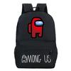 Among Us Game Merchandise Cartoon Print Student Bag + Oblique Span Bag + Shoulder Bag Combination
