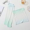 2Pcs/Set Face Guard Sun Protection Oversleeve Set, Ice Silk Cooling Fabric Arm Sleeves with Thumb Buckle Cuffs, Outdoor Cycling Driving Beach Summer