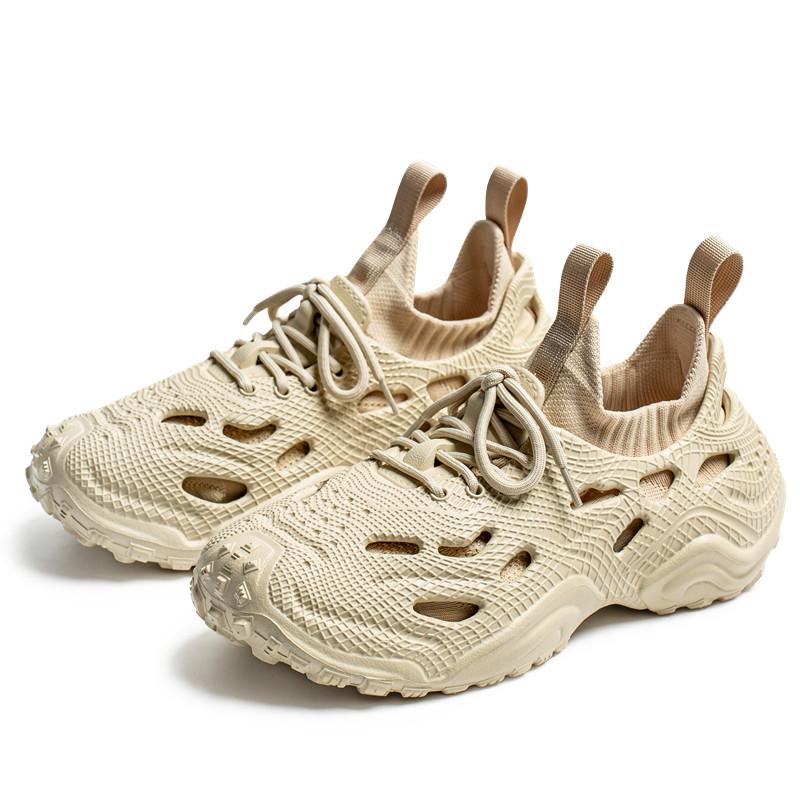 New Fashion Casual Men's Lace-up Sandals Large Size Summer Thick Sole Increase Breathable Non-slip Wading Beach Sandals