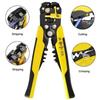1 Pcs Crimper Cable Cutter Automatic Wire Stripper Multifunctional Stripping Tools Crimping Pliers Terminal Tool