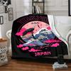 1pc Tokyo Japan Soft Flannel All Season Throw for Home, Office, Outdoor UseDurable Comfort Soft Warm Throw for Home