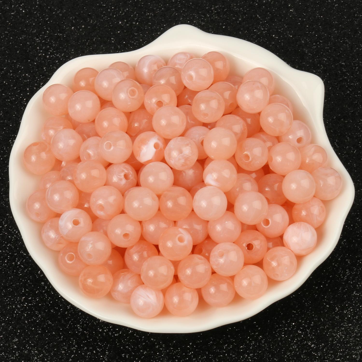 

6, 8, 10 мм, круглые акриловые бусины с имитацией натурального камня, бусины с эффектом облаков для изготовления ювелирных изделий, браслет, ожерелье, аксессуары «сделай сам» 6mm about 200pcs