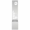 Garden Privacy Screen Canvas Silver 32 X 150 Cm Galvanized Steel
