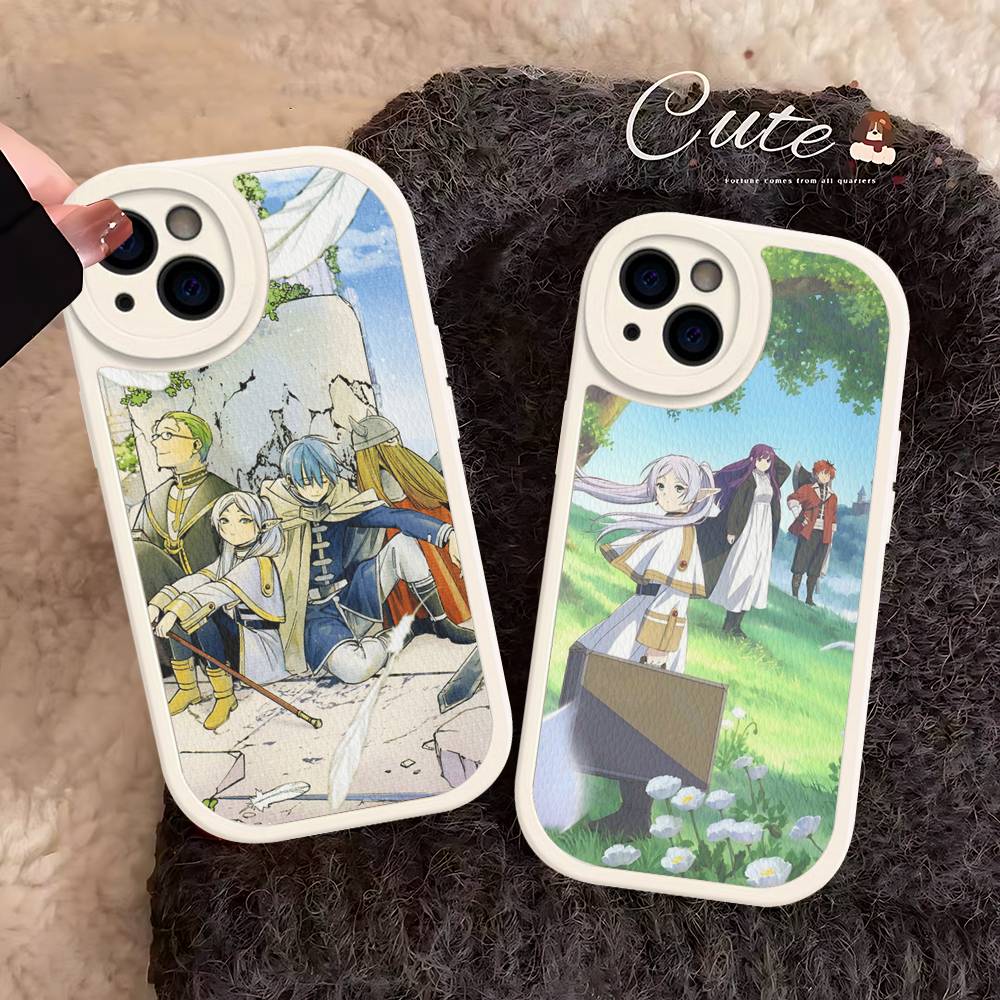 Popular Anime Frieren Beyond Journeys End 1 2 Leather Phone Case For IPhone 15 14 13 Pro Max 12 11 16 Plus Phone Cover