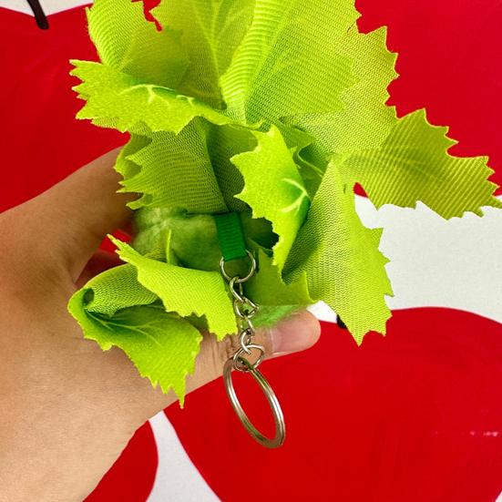 Cute Vegetable Plush Pendant Keychain Creative Cartoon Tender Celery Shape Doll Soft Plush Keyring Backpack Pendant