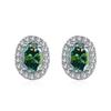 Bague Ringen Oval Cut Moissanite Diamond Stud Earring 100% 925 Silver Promise Wedding Platinum Plated Jewelry For Women Bridal