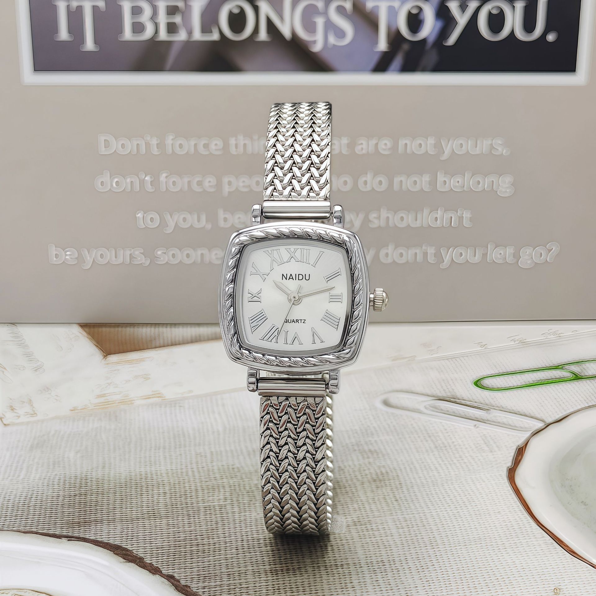 

Vintage Exquisite Stainless Steel Strap Women Wristwatch Fashion Luxury Clock Gift Ladies Quartz Watches Relojes Para Mujer