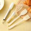 Silicone Baking Tool Set: Heat-Resistant Spatula, Scraper, Egg Beater, and Oil Brush (4 Pieces)