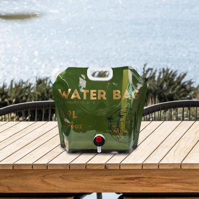 Foldable Water Bag with Removable Dispenser, Container for Outdoor Excursions