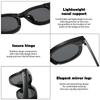 New Travel Women Girls Square Round Frame Decor Rivets Eyeglasses Fashion Kelly Sunshade Sunglasses Meta Wear Sunglasses Uv400