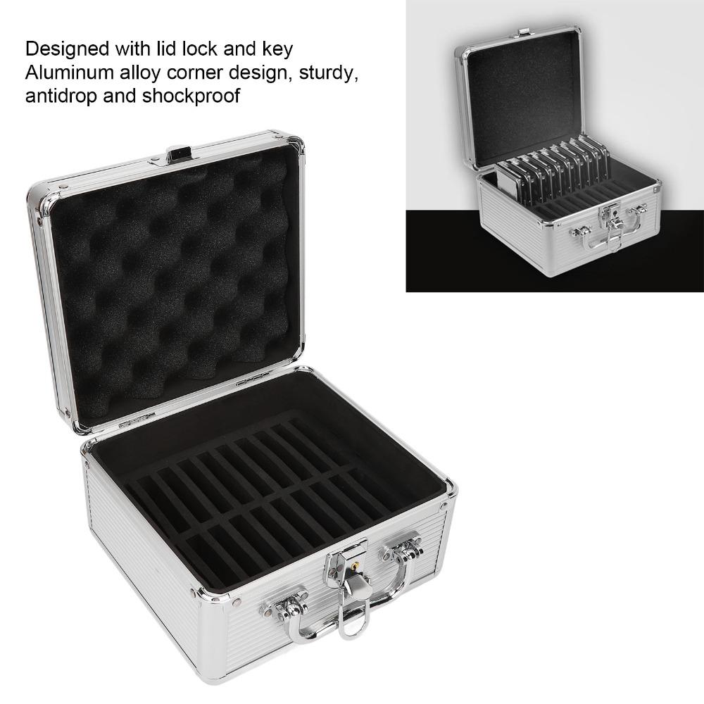 20 Bays Hard Drive Carrying Cover Safety Lock Hard Disk Carrying Case Hard Drives Storage