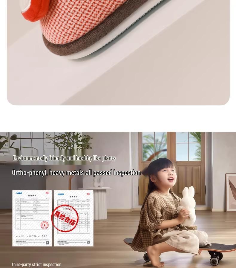 Pantofole Invernali Calde Antiscivolo in Cotone per Bambini per Uso Interno - Design Carino per Bambini e Bambine