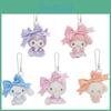 Sanrio Kuromi Melody Cinnamoroll Wave Point Bow Keychain Plush