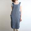 Lino E Lina Full Apron, Anita Abyss Blue, A451