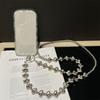 Crossbody Mobile Phone Chain Long Cellphone Lanyard Fashion Beads Phone Strap  Girls