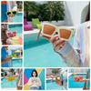 Food Grade Silicone Glasses Bag Vibrant Color Novelty Eyewear Organizer  Summer Camp