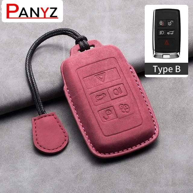 Leather Car Key Case Cover Shell Fob For Land Rover Range Rover Sport Discovery 3 4 Elander 2 Evoque For Jaguar XF XJ XE XJL XF