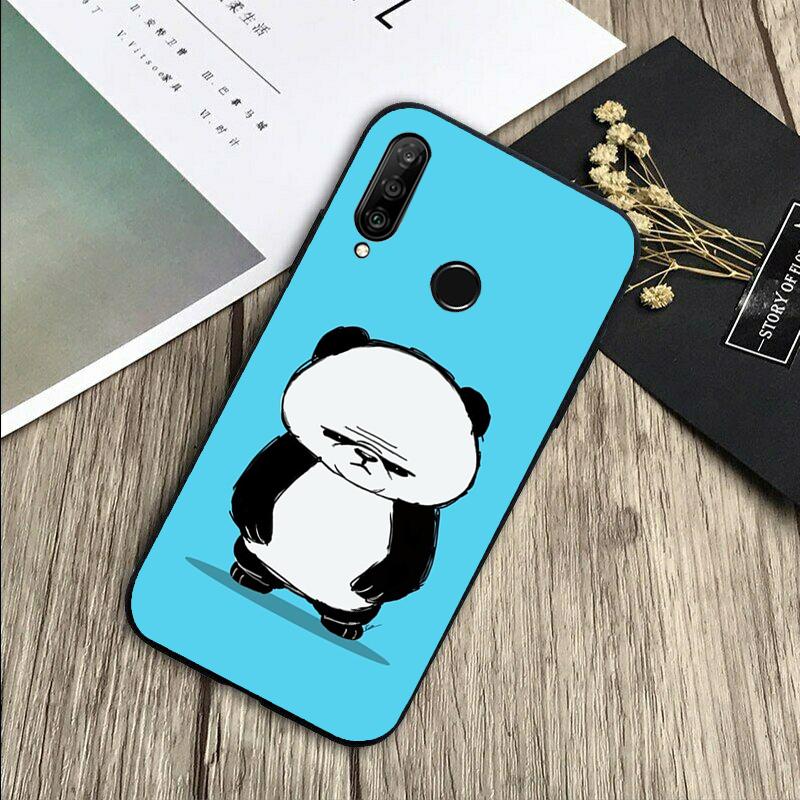 Cartoon Panda For Huawei Nova 12s 12i 11i 7i 8i Y73 Y70 Y90 Y60 Y72 Y61 Y91 9 10 SE P30 Pro P40 Lite Case