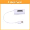 Testador Medidor de Tensão USB Tipo Ponteiro Cor Branca Entrada 1V Saída 14.4V 0.3V
