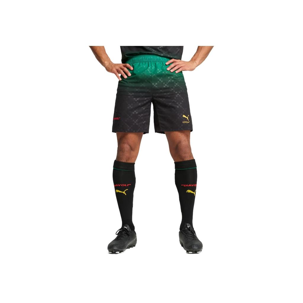 Puma X Off-White Milan Comfortable Skin-Friendly Soft Casual Shorts Men shorts Dynamic-Green 783002-01