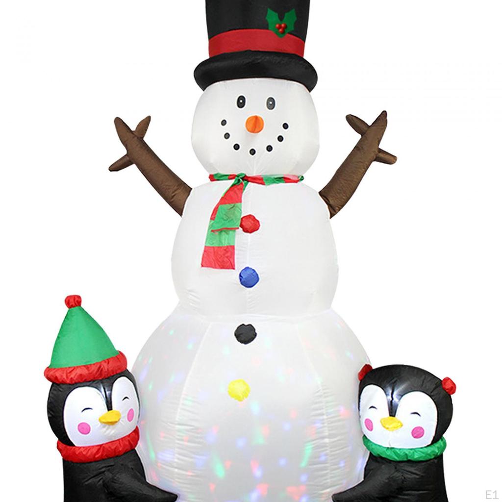 Christmas Inflatable Snowman Outdoor Decoration for Indoor Family EU Adapter