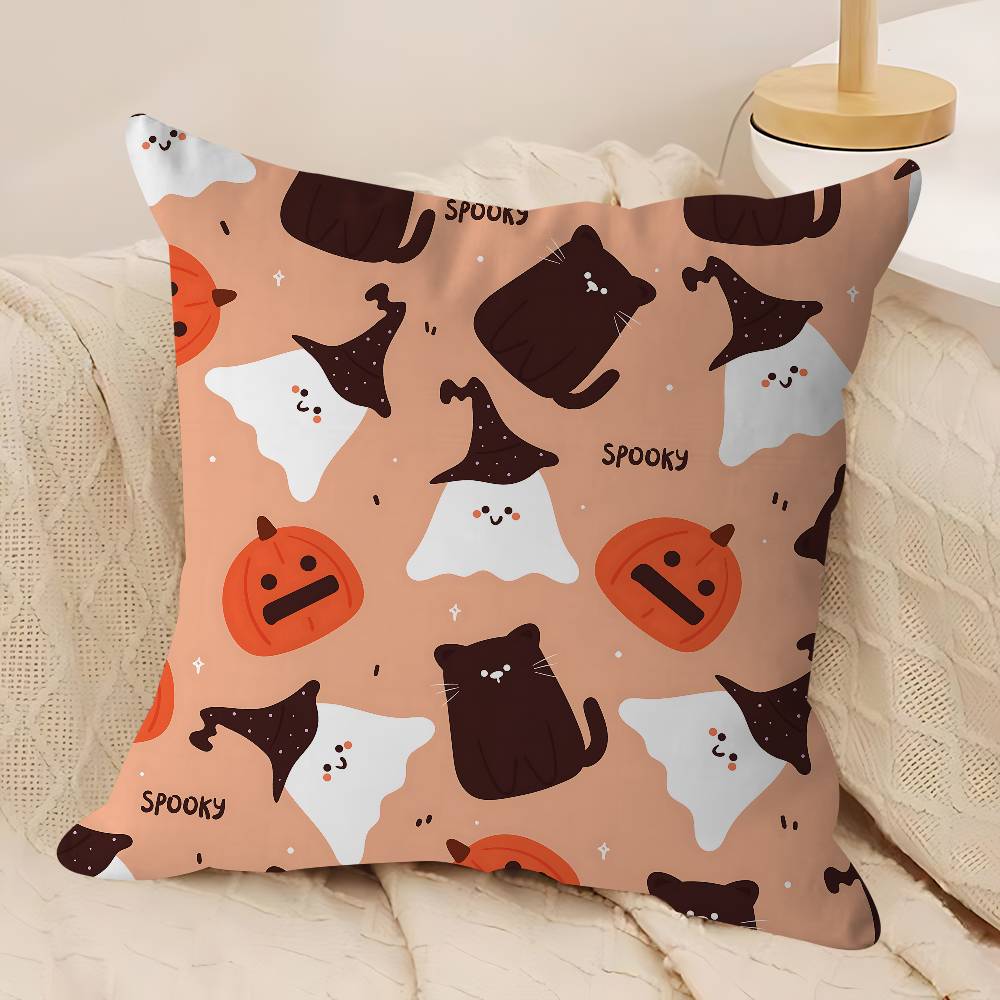 Tecknad Halloween Spöke Kudde Kuddfodral Örngott Vardagsrum Soffa Heminredning Anpassad