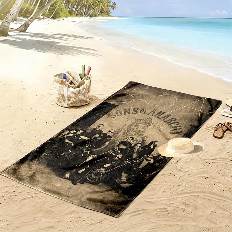 Rebellion Brotherhood beach towel soft Beach towel for vacation photos quick-drying swim towel Outdoor pool towel swim printing