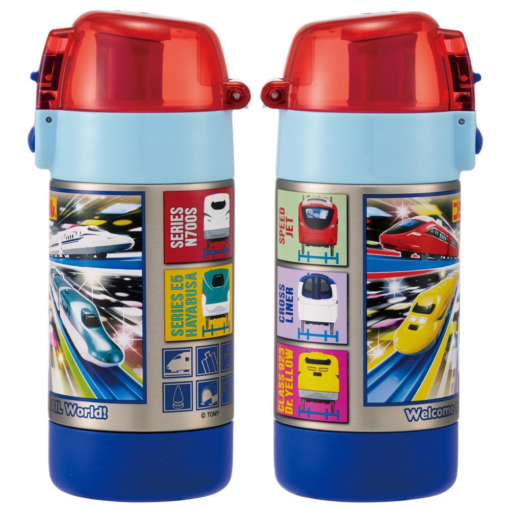 Skater Child Friendly Lightweight Water Bottle Stainless Steel Single Layer Mug Bottle For Room Temperature 350ml For Children One Push Direct