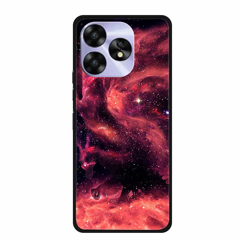 For Umidigi A15c A15 Case Painted Black Bumper TPU Soft Silicone Phone Cover For Umidigi A15 Cases A 15 15T Coque Funda Capa Cat