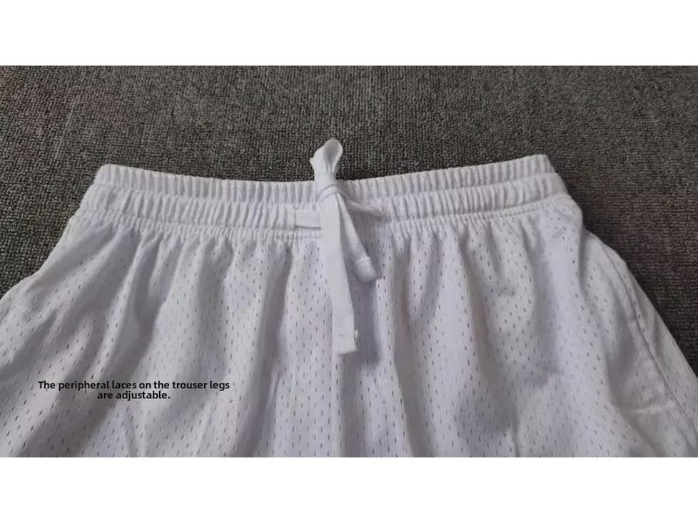 2024 Men's Summer Three-Pointer Basketball Shorts - Quick-Drying, High-Elastic, Breathable, Below-Knee, Faux Two-Piece Design