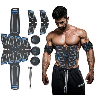 EMS Karın Kas Stimülatörü Eğitmen USB Bağlantısı Abs Fitness Ekipmanları Eğitim Dişli Kasları Elektrostimülatör Toner Masajı