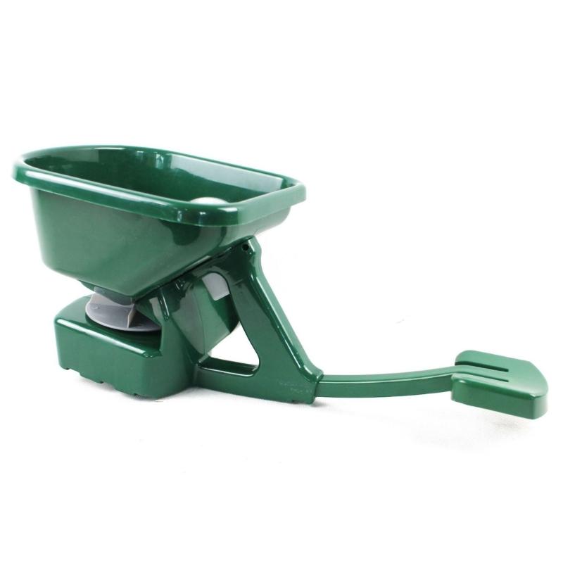 Hand Operated Lawn Spreaders Tool With Adjustable Flows Control For Uniform Distribution Of Compost Lime