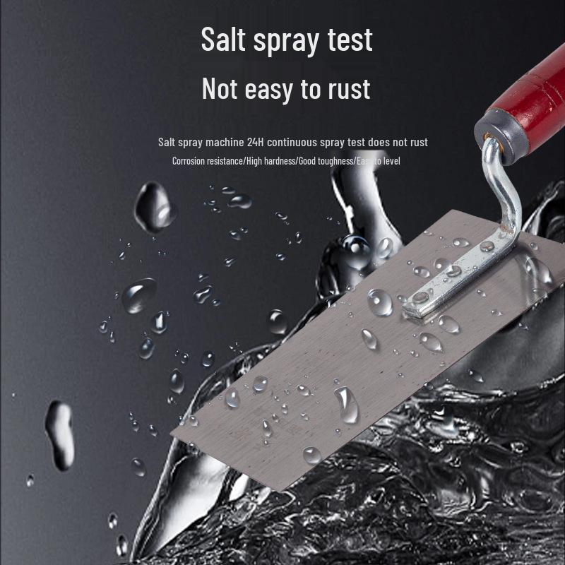 Small Red-Handled Stainless Steel Trowel for Plastering, Masonry, Tiling, and Bricklaying