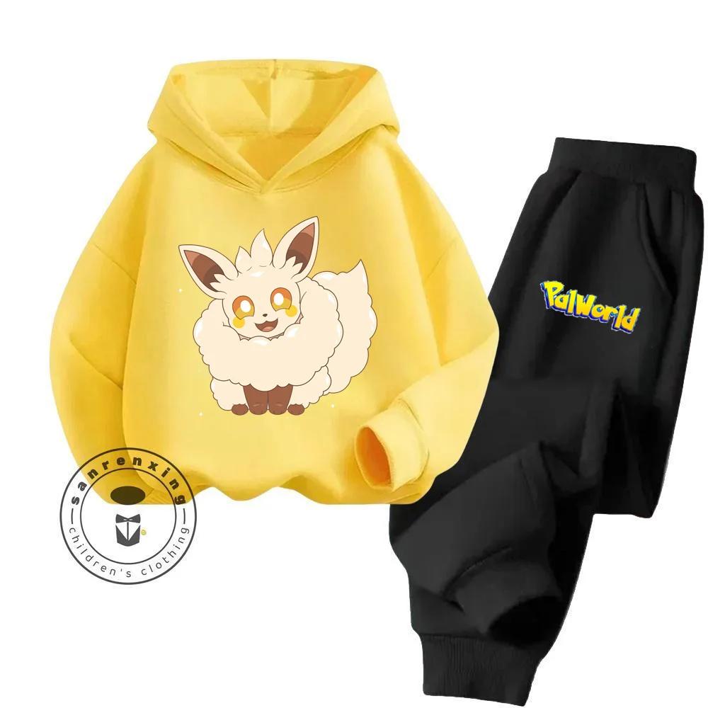 Palworld Cartoon Children's Hoodie Set Youth Sunshine High Appearance Level Anti Bacterial Anti Wrinkle New Hoodie Pure Cotton