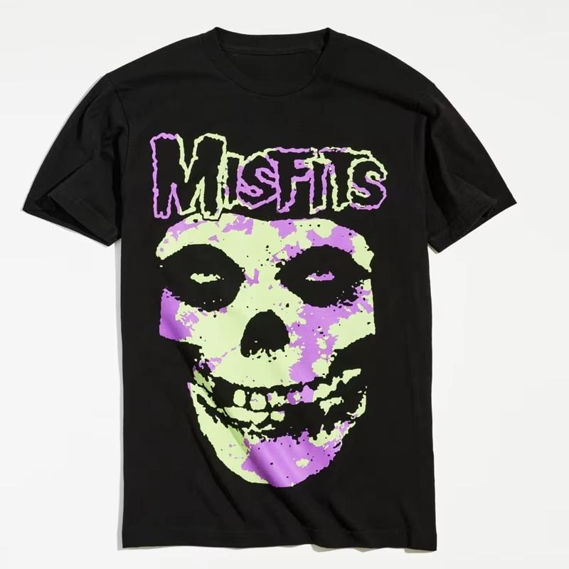 The Misfits Band Rock Hardcore Punk Style Casual TShirt Unisexs and Womens Luxury Top 2026 Logo Rock Ins Y2k