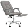 Office Chair with Reclining Function Taupe Fabric