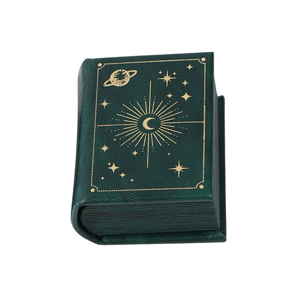 Elegant Vintage Book Style Ring Box With Magnetic Closure Stylish Container For Jewelry Storage And Gift Presentation